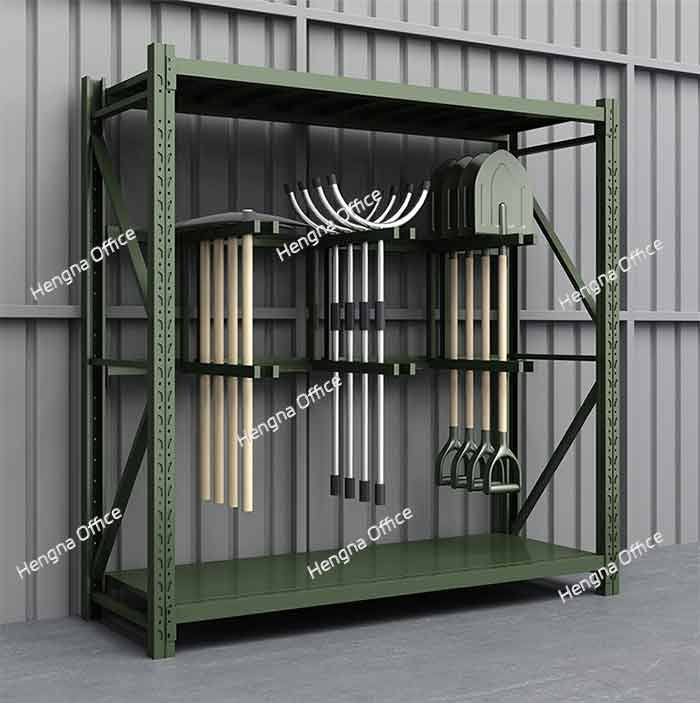 Heavy-Duty Riot Shield and Emergency Tool Storage Rack for Security Departments |  Jun Tuo | Military Green/Gray White