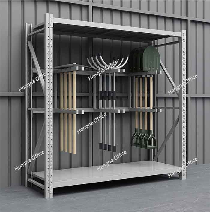 Heavy-Duty Warehouse Rack for Riot Control Shields and Tools by Jun Tuo |Movable, Multi-Functional Storage Solution