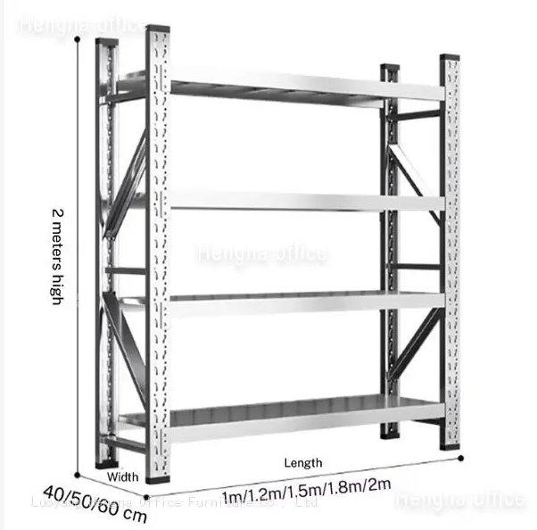 Knock Down Commercial Kitchen Shelving — 4 Tier Heavy Duty Stainless Steel Storage Rack for Restaurants, Anti-Rust Design