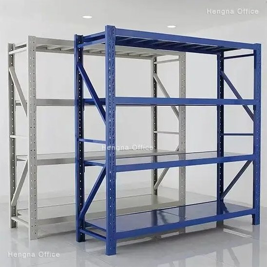 Heavy Duty Steel Shelving 4 Adjustable Shelves, 78.7″ Tall, Open Design — Warehouse Storage Rack Wholesale